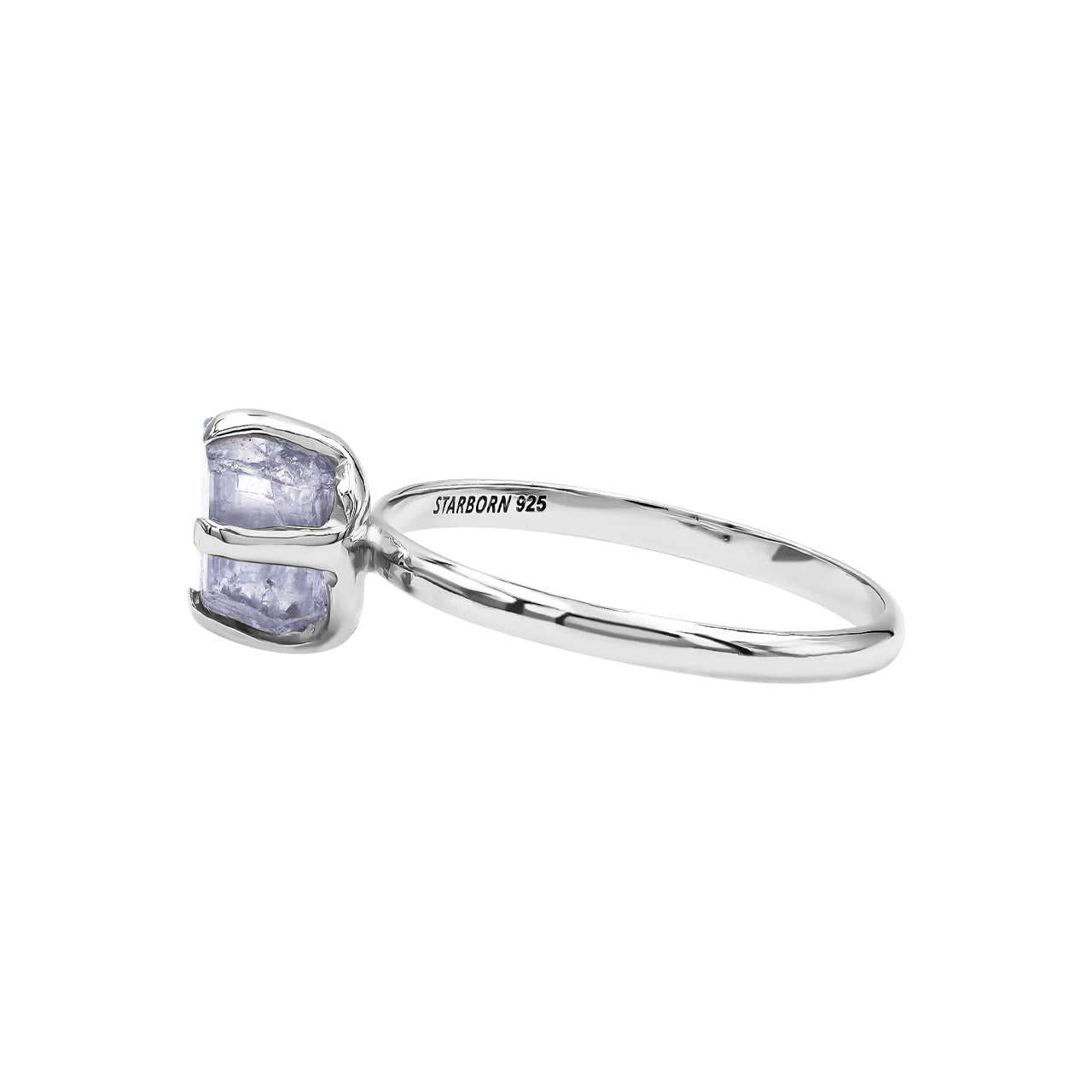 Purple Scapolite Prong Set Ring