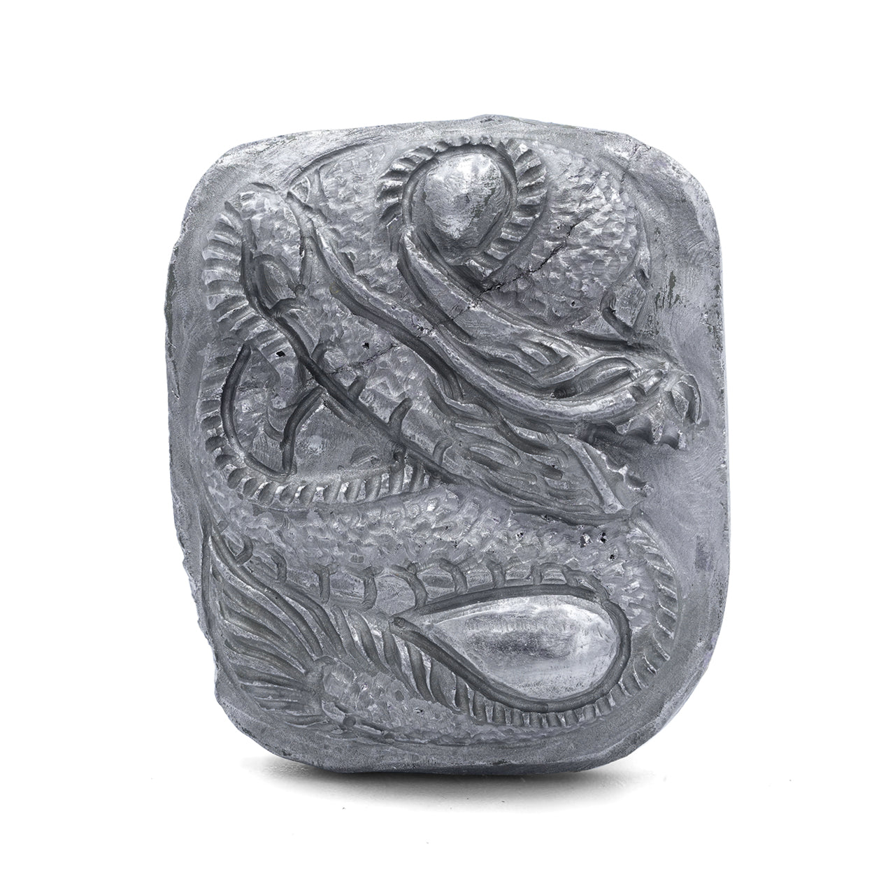 Silica Carved Dragon Cabochon - 1 piece