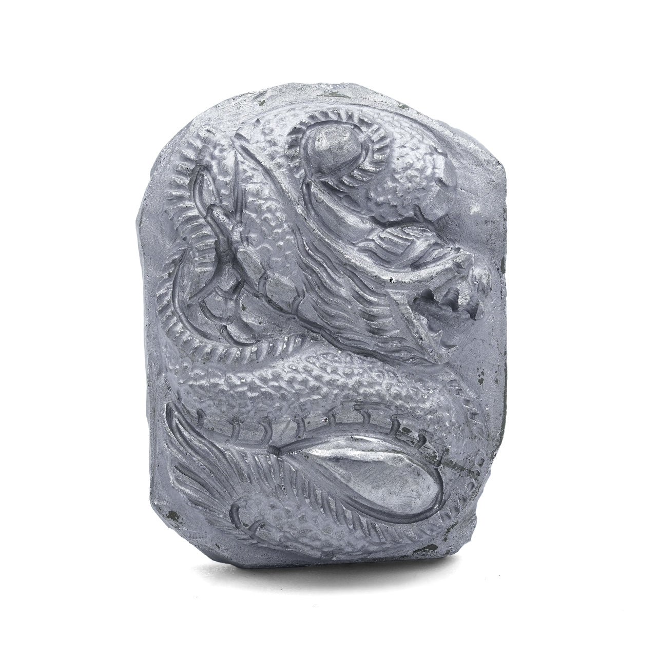 Silica Carved Dragon Cabochon - 1 piece