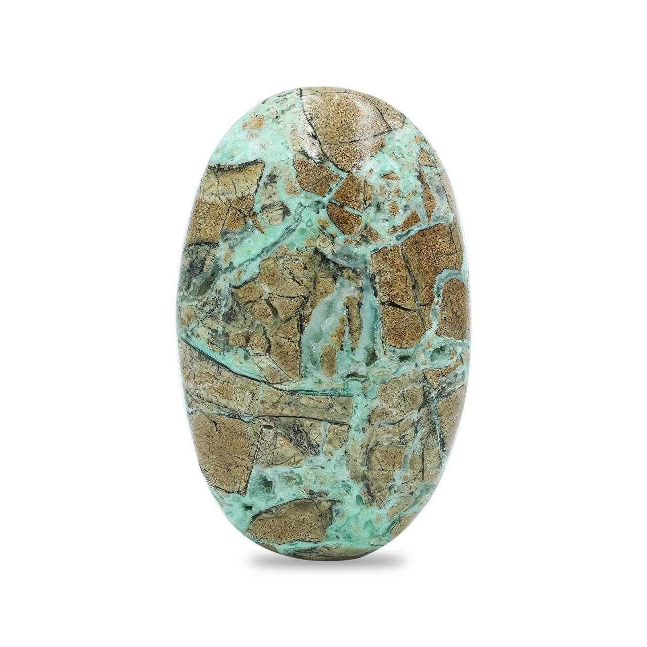 Polished Smithsonite Palm Stone