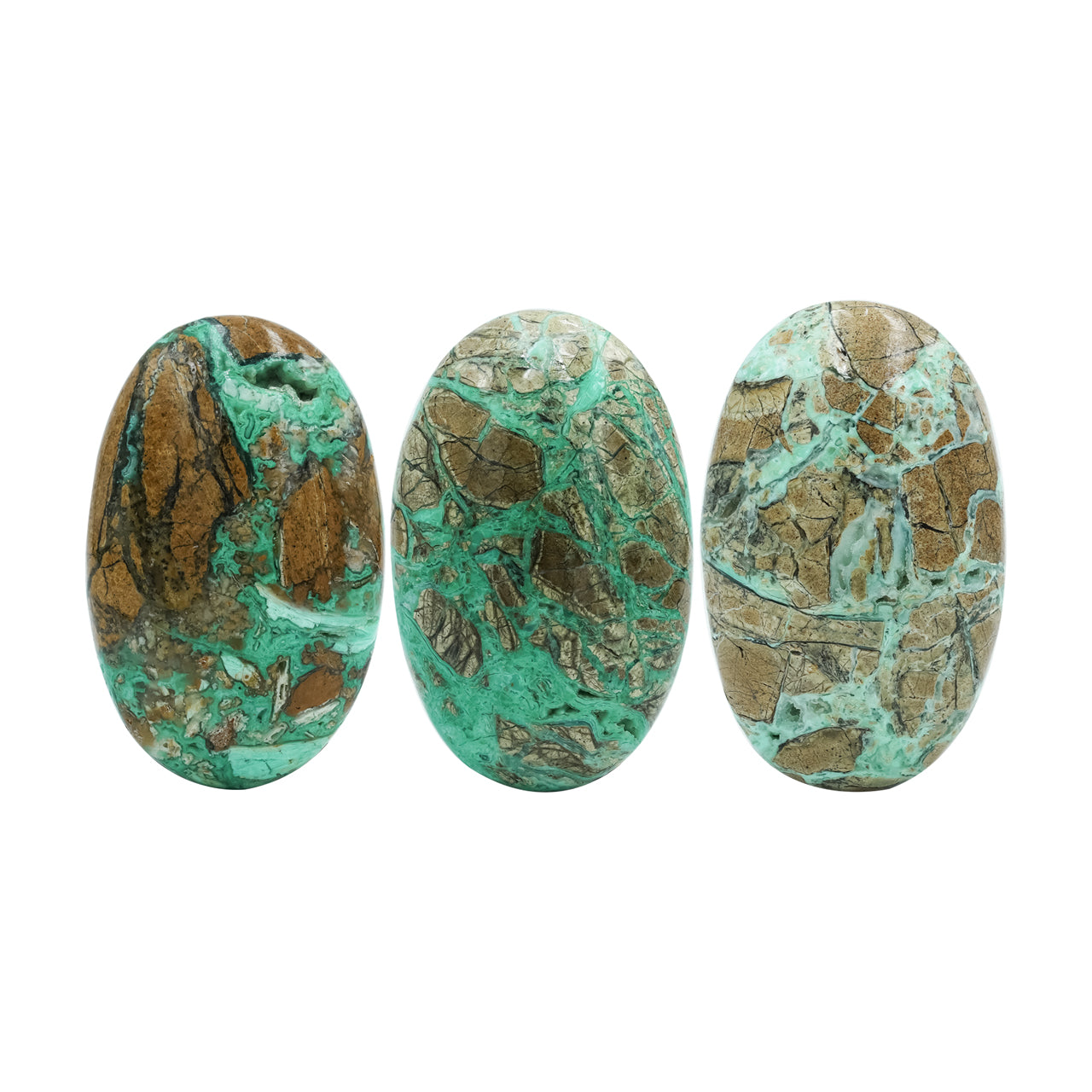 Polished Smithsonite Palm Stone