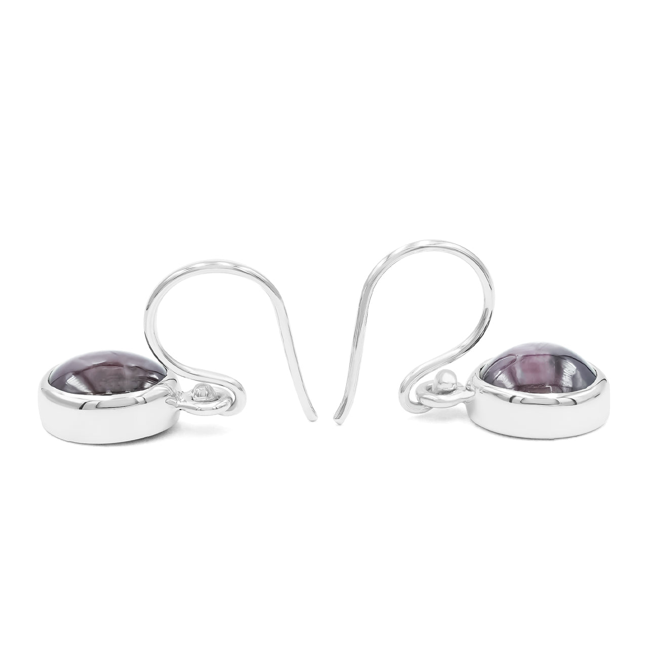 Sparkling Star Ruby Oval Shape Earring