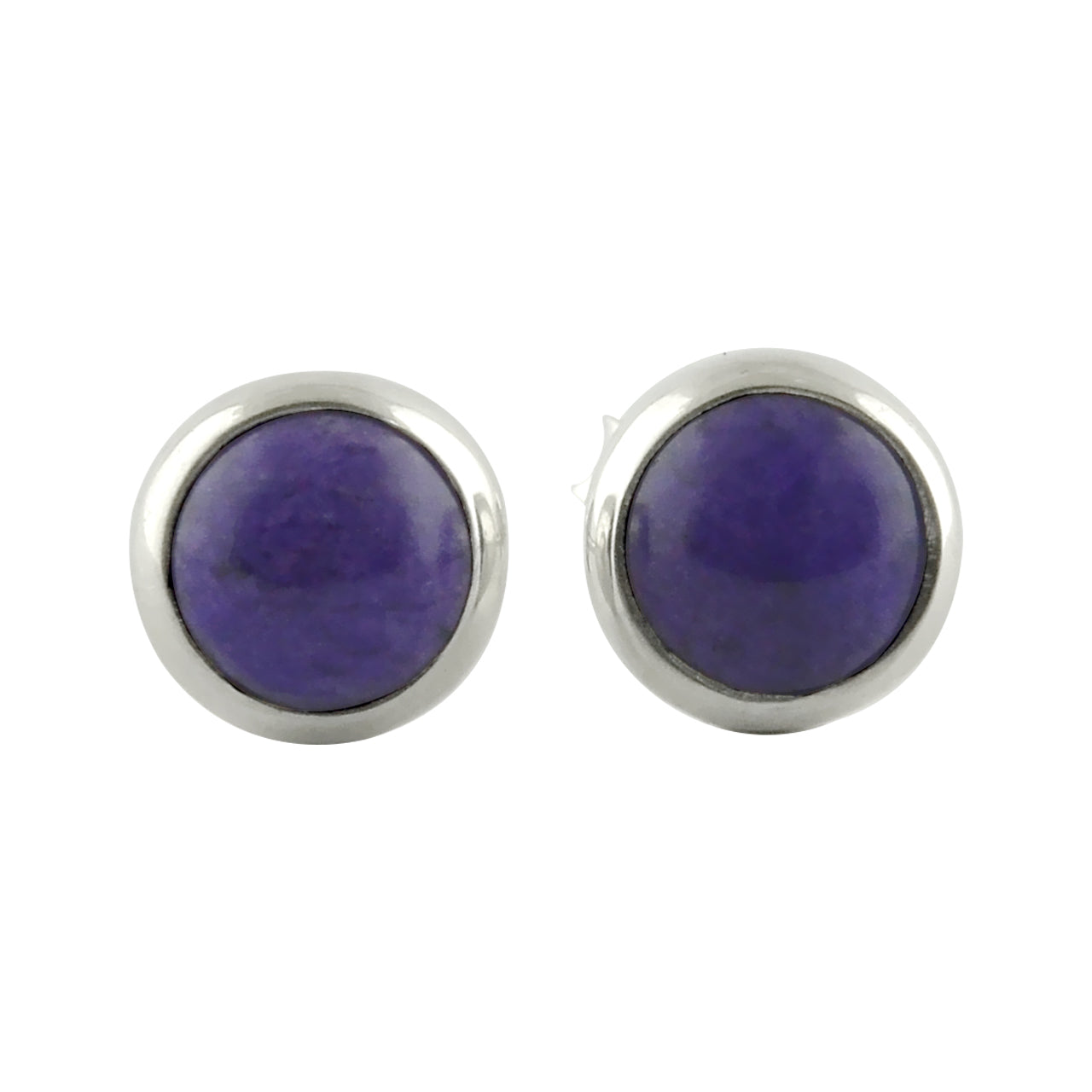 Sugilite Round 6 mm Post Earrings