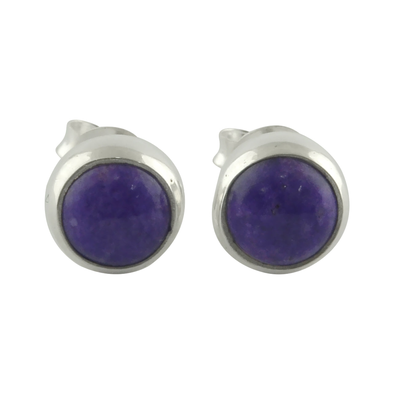 Sugilite Round 6 mm Post Earrings