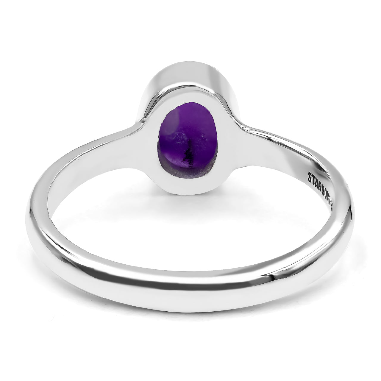 Sugilite Oval Cabochon 8mm Ring