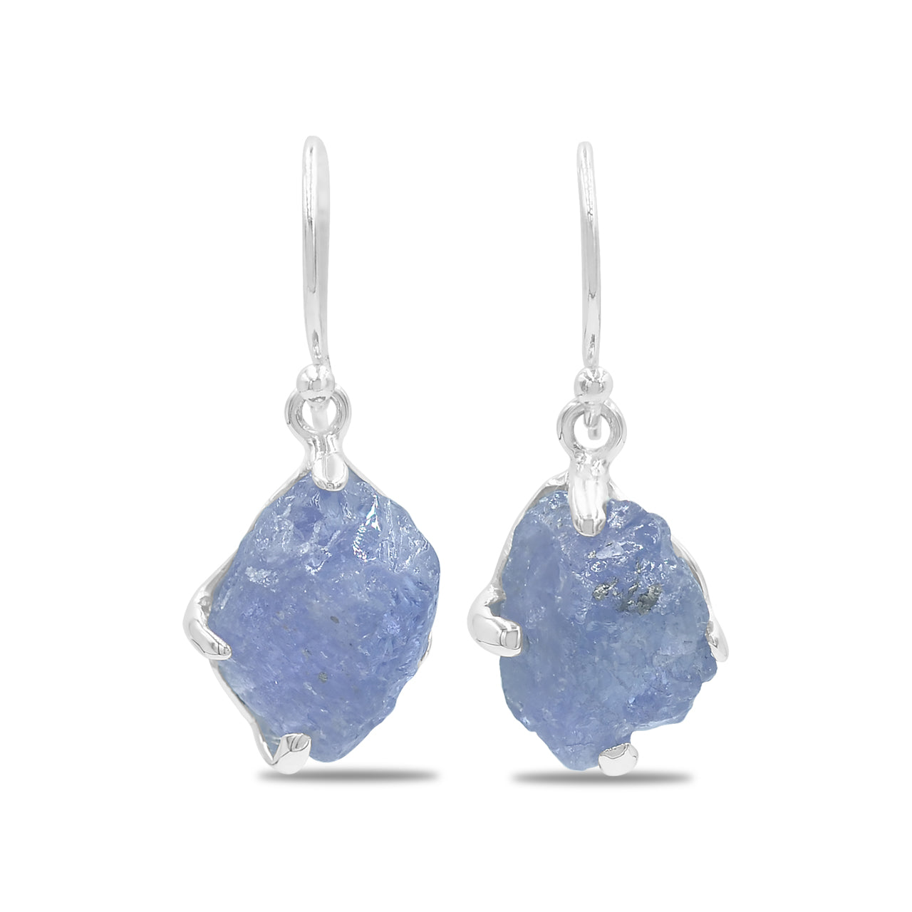 Tanzanite Earrings Prong Set