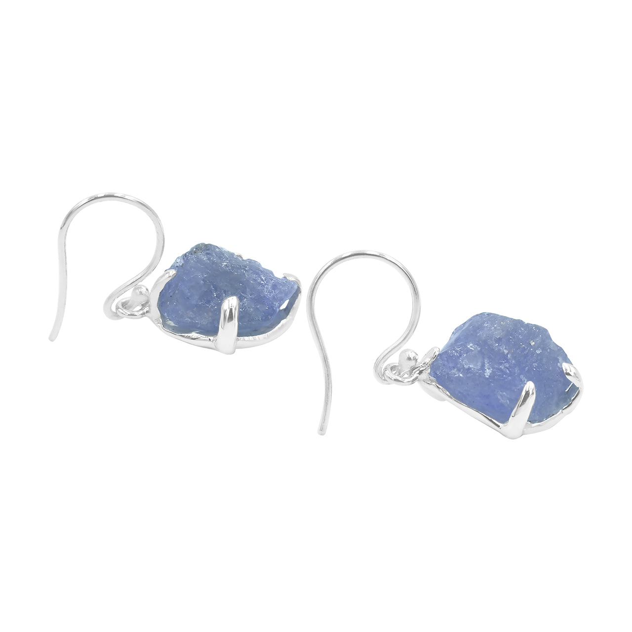 Tanzanite Earrings Prong Set