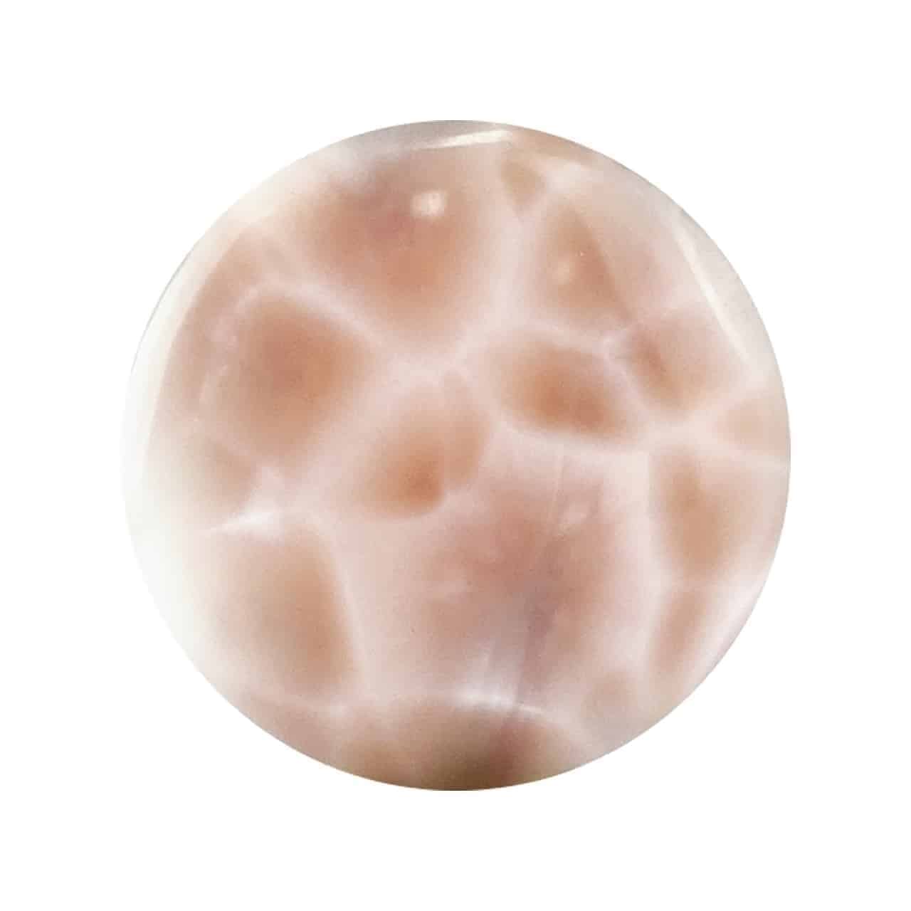 14 mm Round Cabochon Pink Natrolite