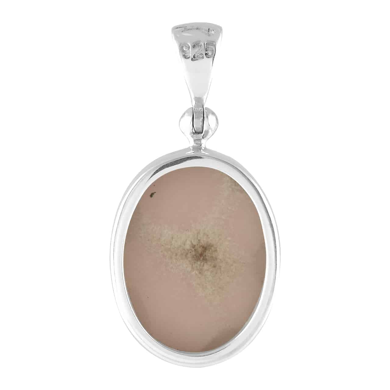 Classic Pink Natrolite Oval Shape Pendant