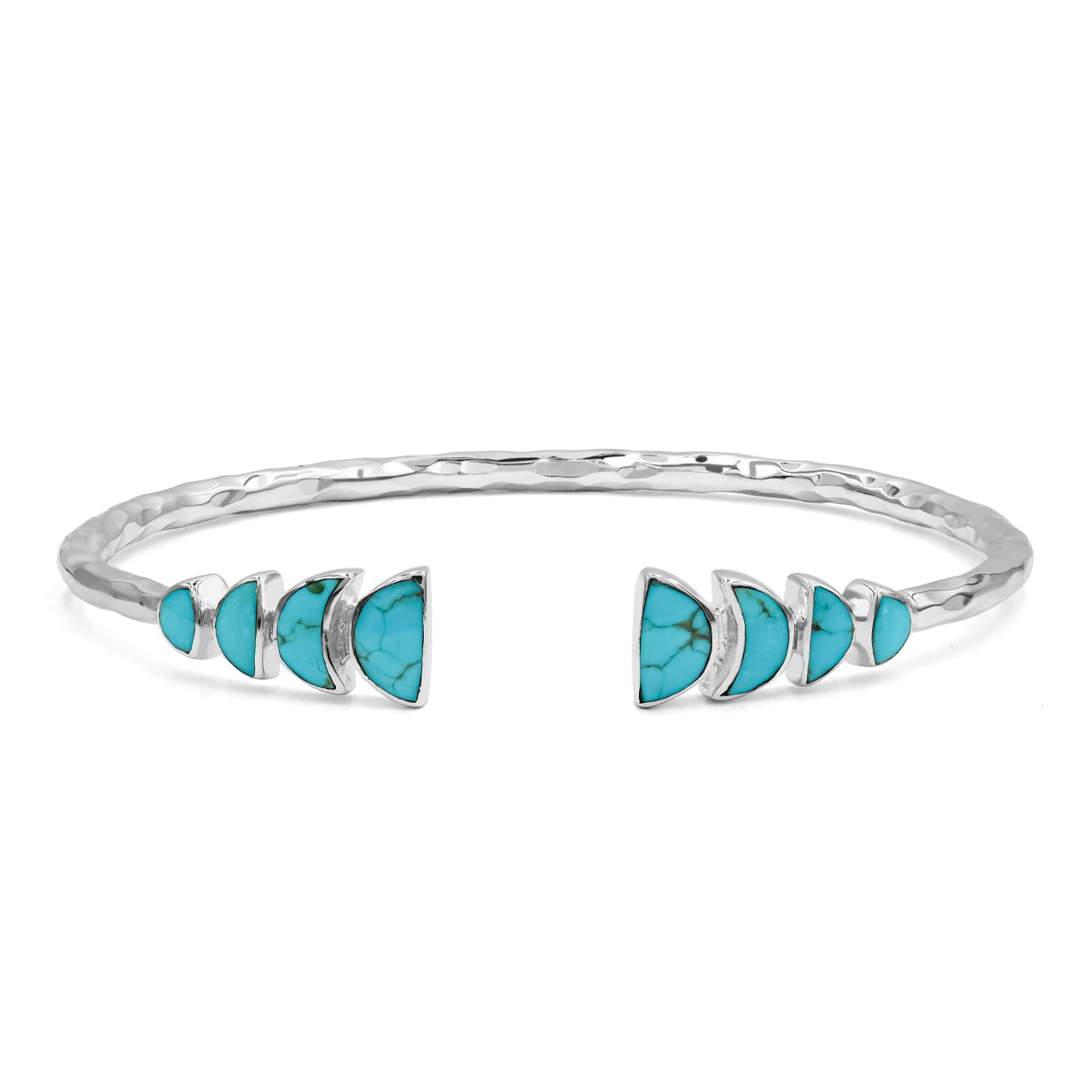 Sleeping Beauty Turquoise Open Bangle Bracelet