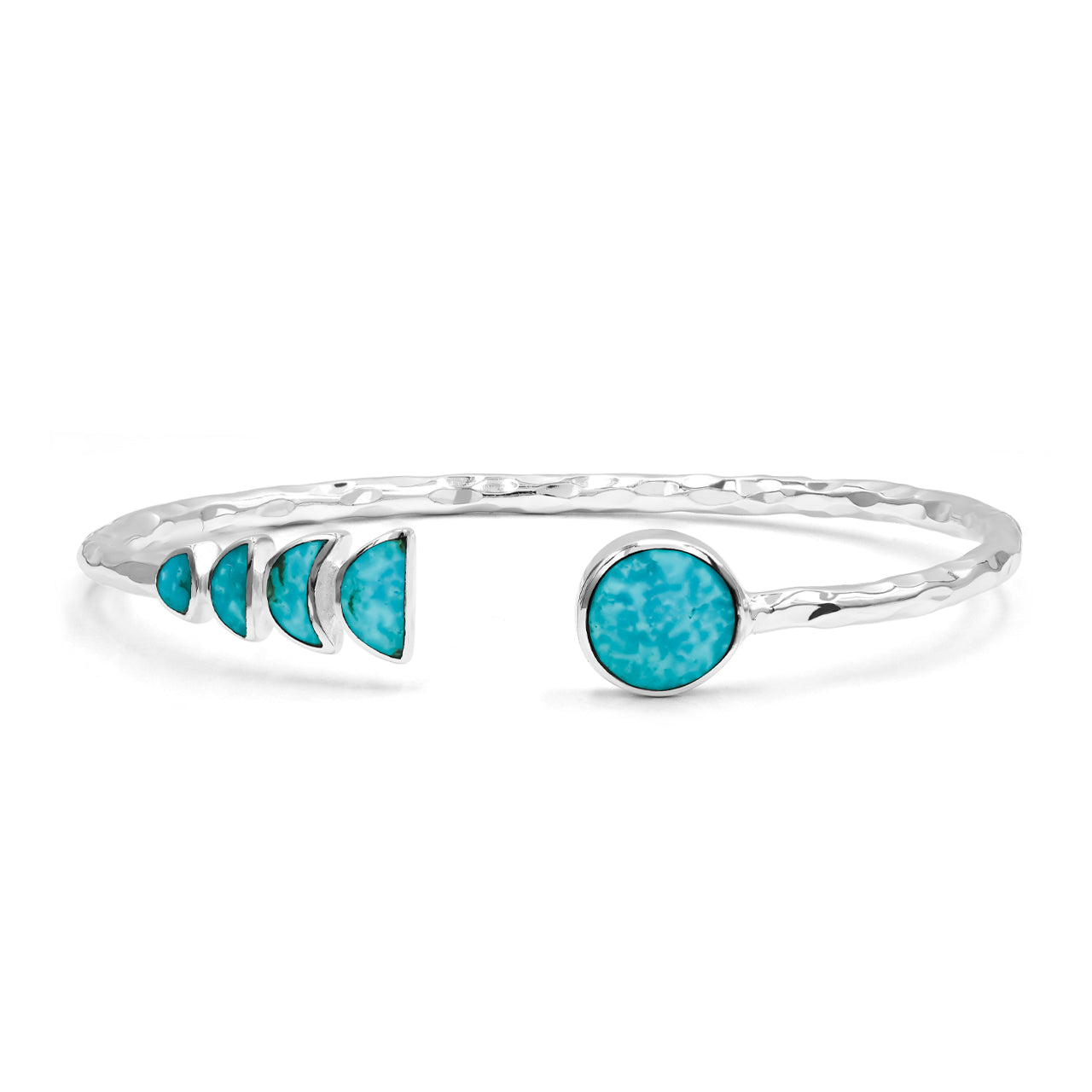 Sleeping Beauty Turquoise Open Bangle Bracelet