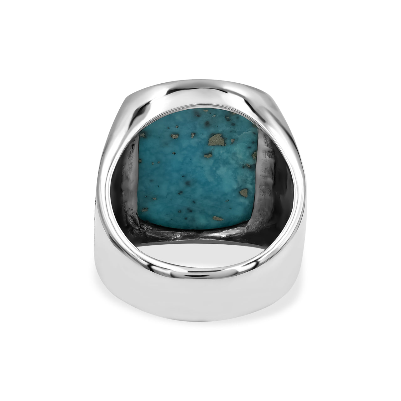 Men's Ring Persian Turquoise Shield Shaped