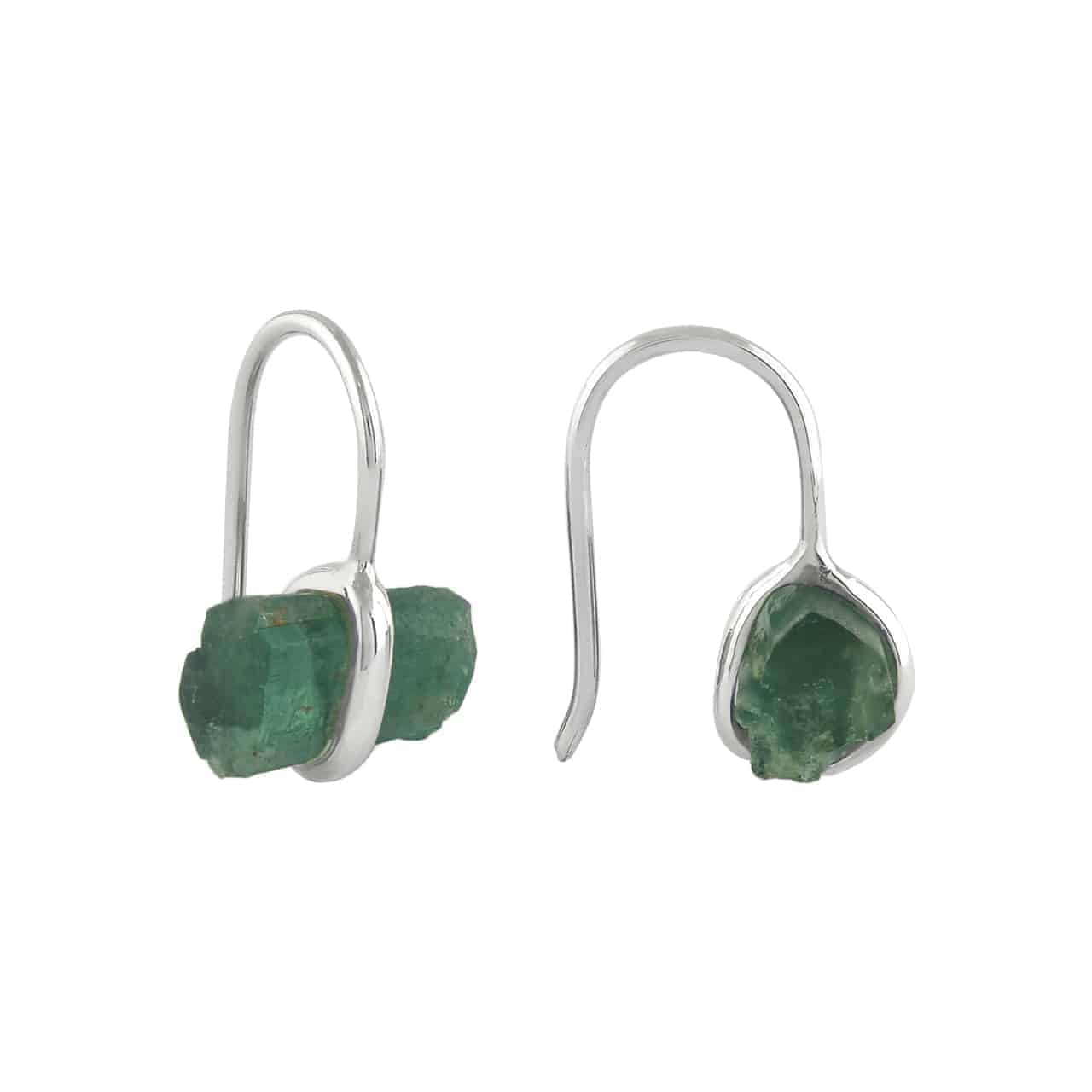 The Green Tourmaline Crystal Drop Earrings