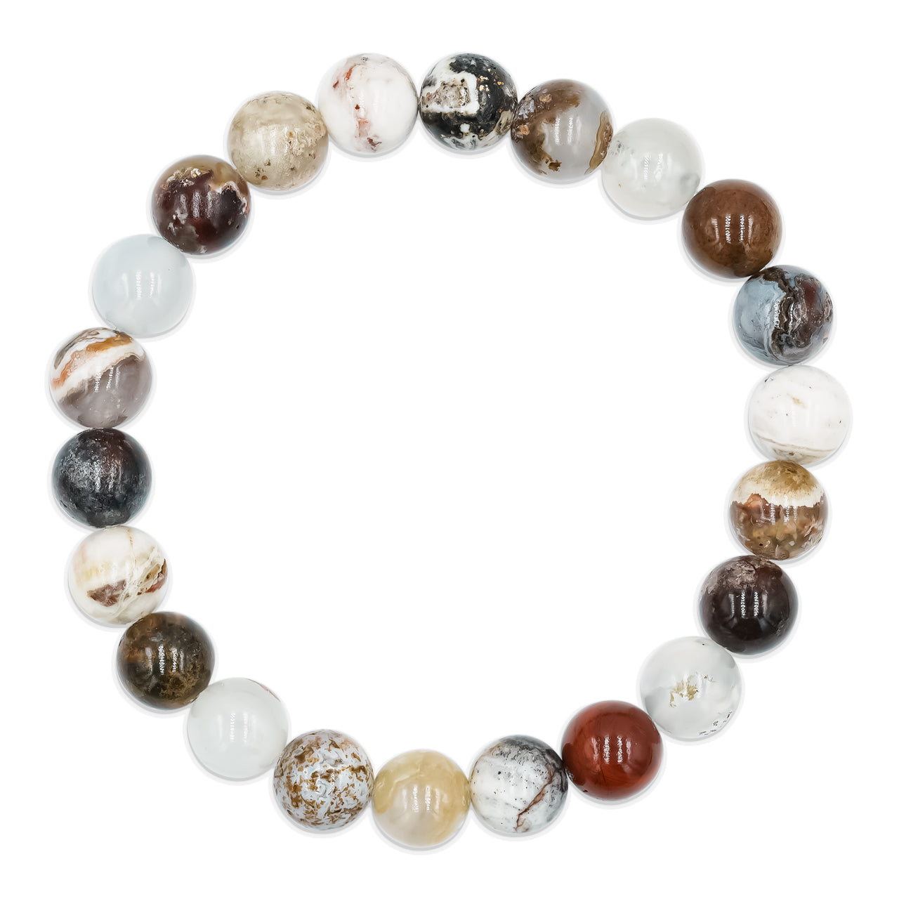 VV Agate Bead Bracelet