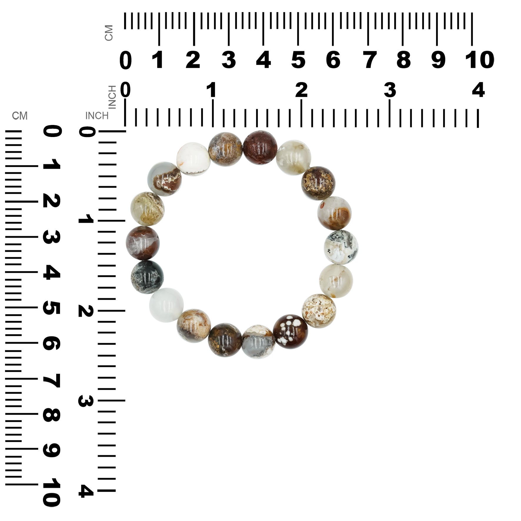 VV Agate Bead Bracelet