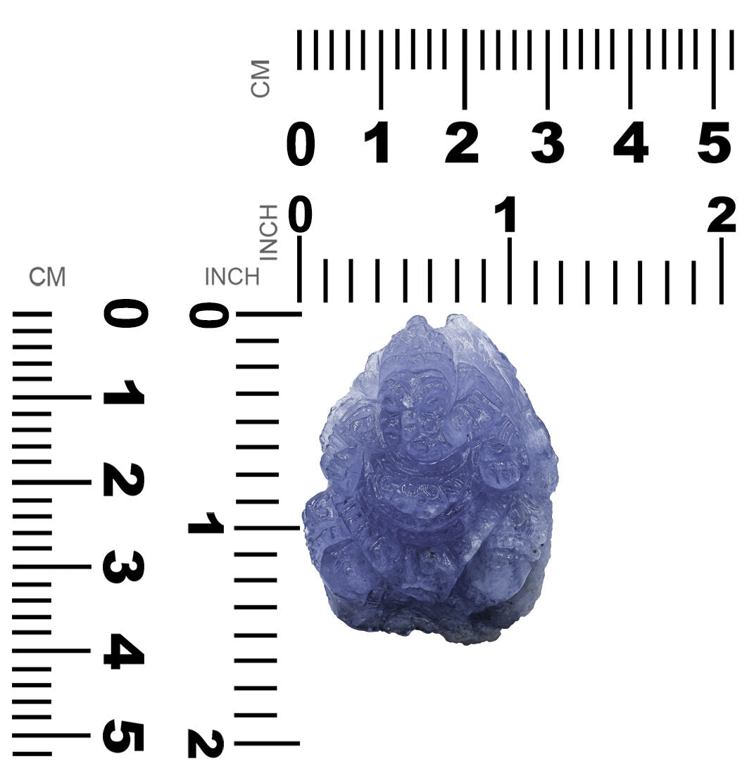 Fluorescent Hackmanite Carving