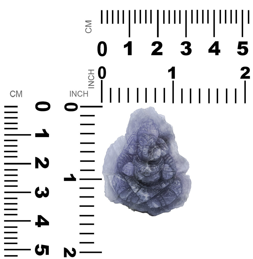 Fluorescent Hackmanite Carving