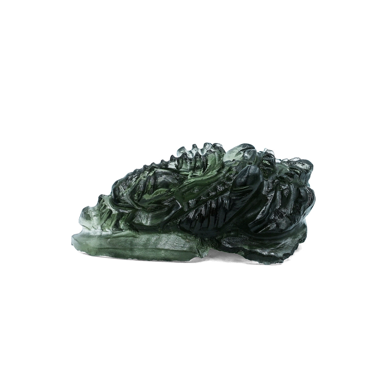 Moldavite Ganesh Carving 13cts