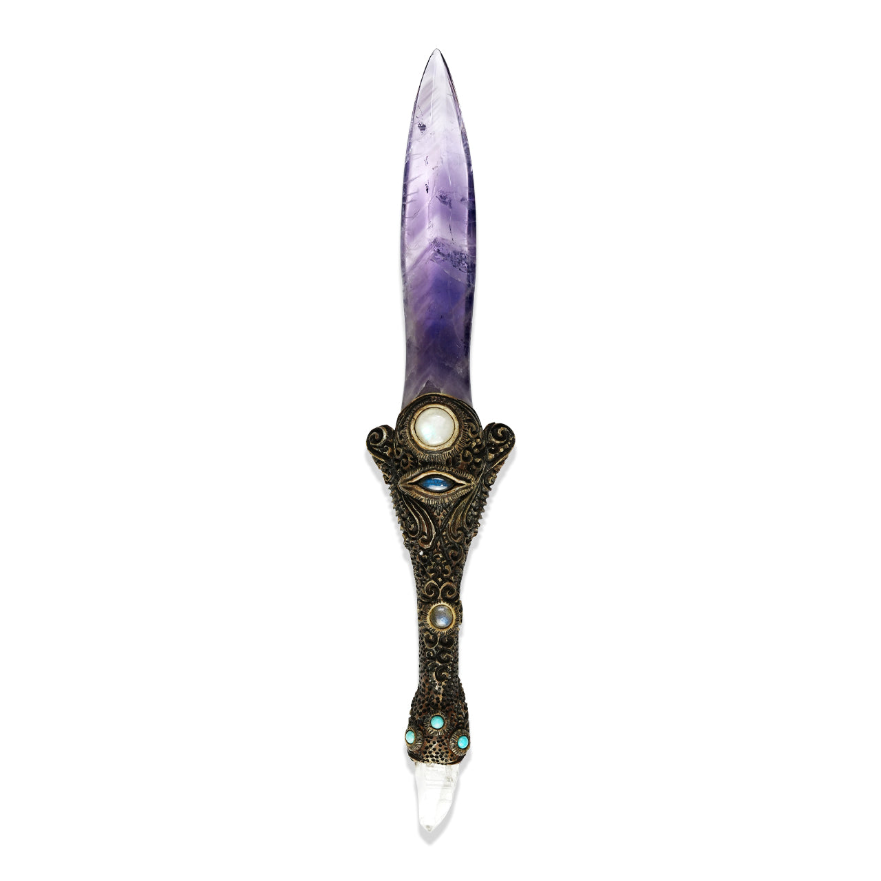 Chevron Amethyst Decorative Wand