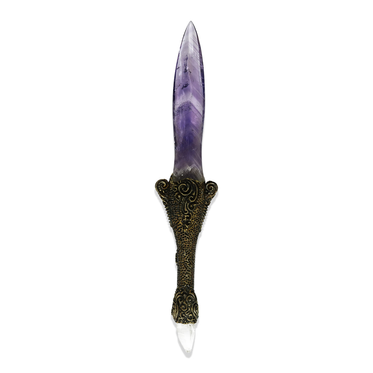 Chevron Amethyst Decorative Wand