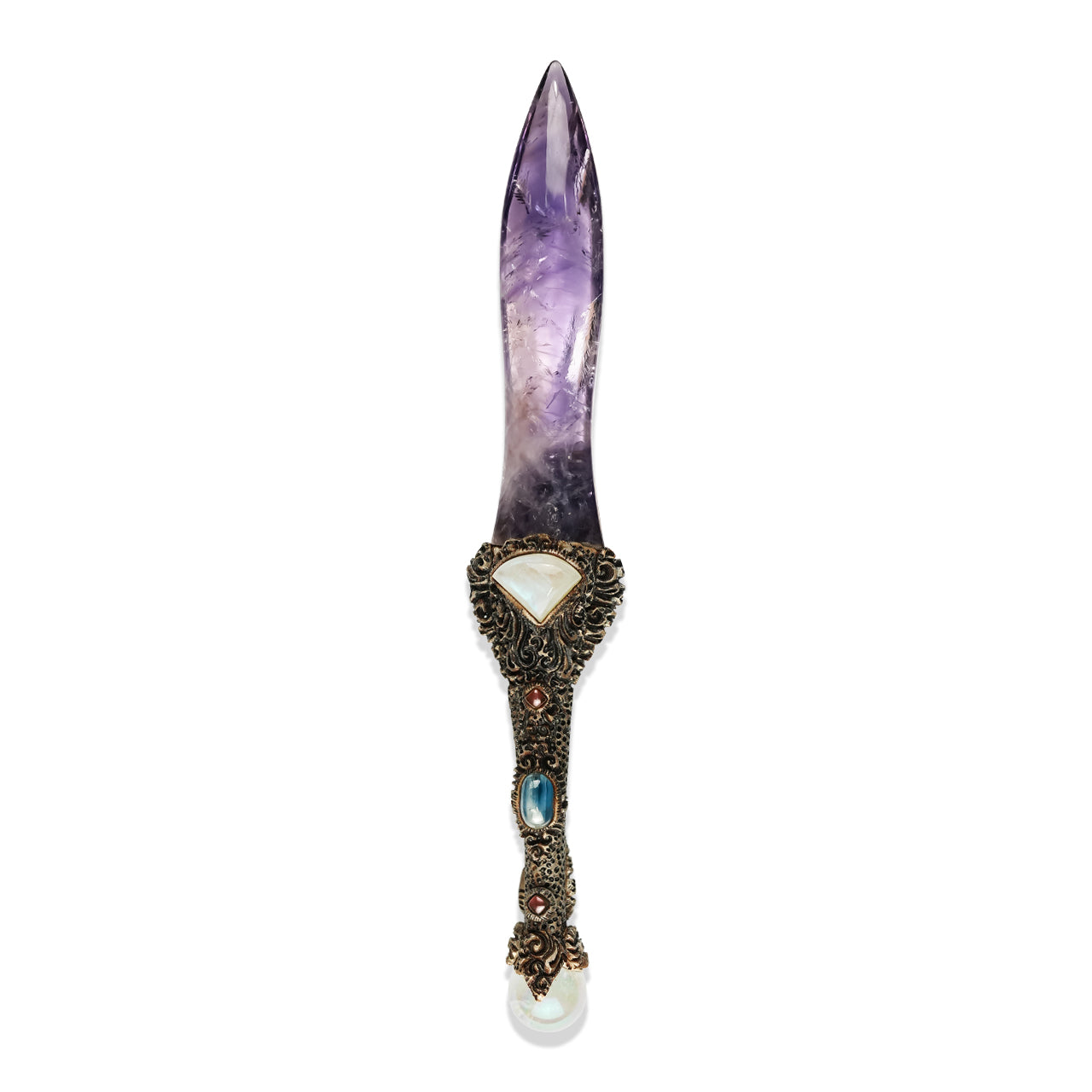 Chevron Amethyst Decorative Wand