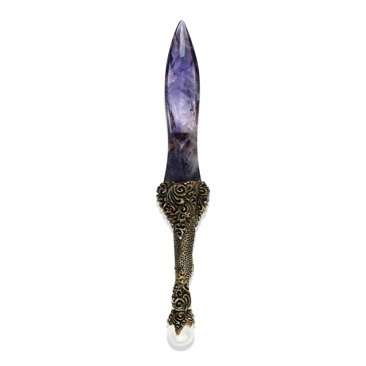 Chevron Amethyst Decorative Wand