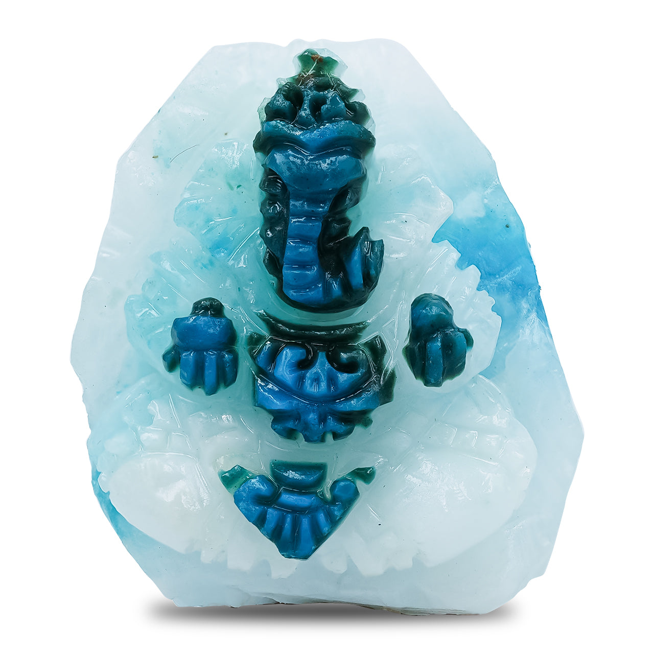 Peruvian Blue Opal Ganesh Carving