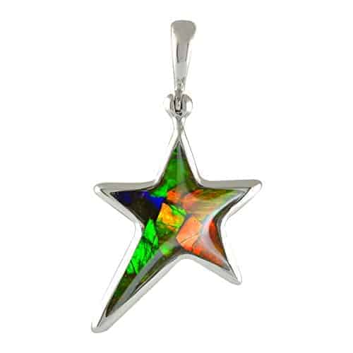 Starborn-Ammolite-5-Point-Rising-Star-Pendant-in-Sterling-Silver-B085KMMDWR