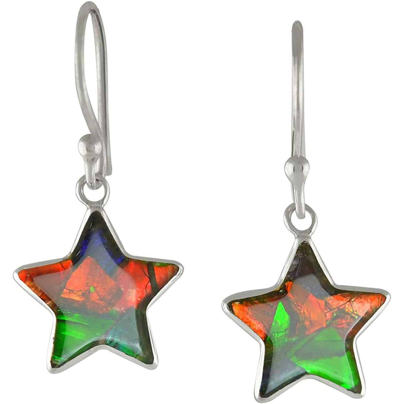 Starborn-Ammolite-Star-Earrings-Sterling-Silver-B07VWLJMFM