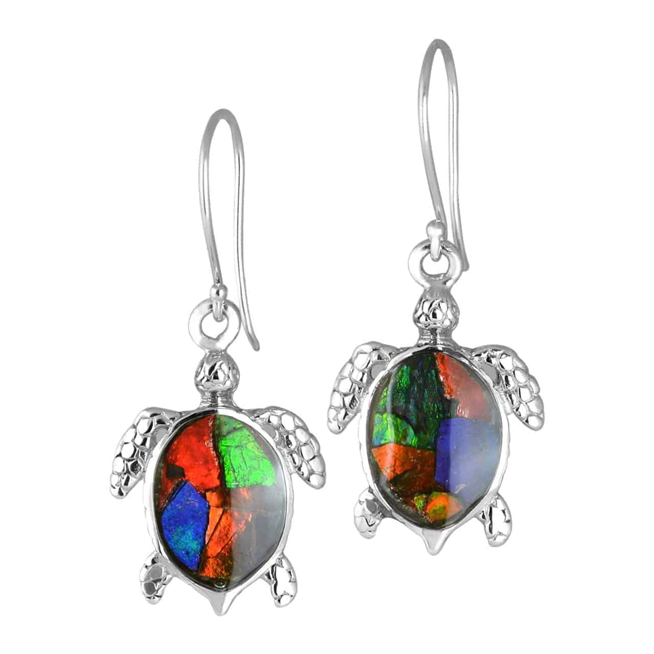 Starborn-Ammolite-and-Sterling-Silver-Sea-Turtle-Earrings-B07GY1P2VS