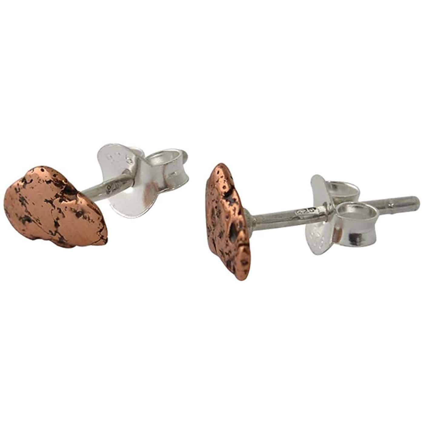 Starborn-Copper-Nugget-with-Sterling-Silver-Post-Earrings-B07T81SWJD