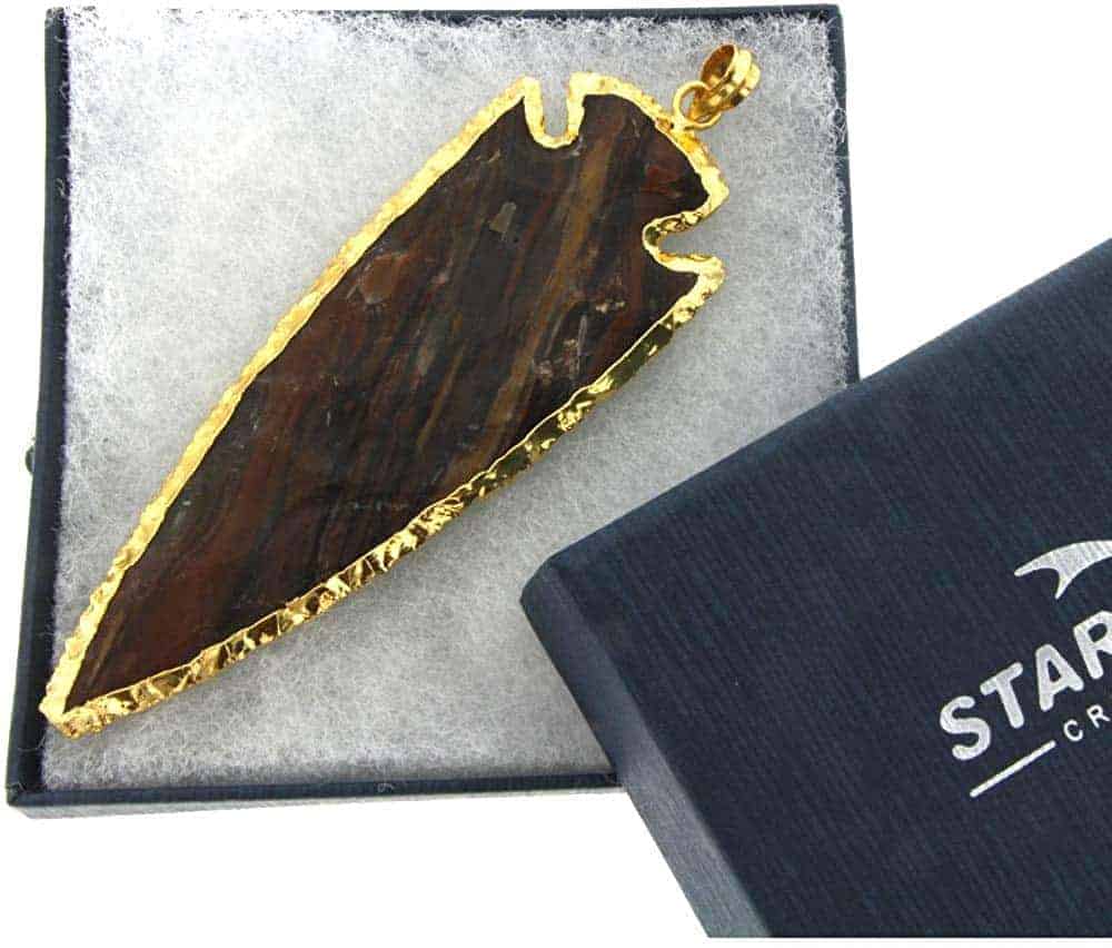 Starborn-Creations-Gold-Plate-Hand-Carved-Jasper-Arrowhead-Pendant-B0748366TL-4