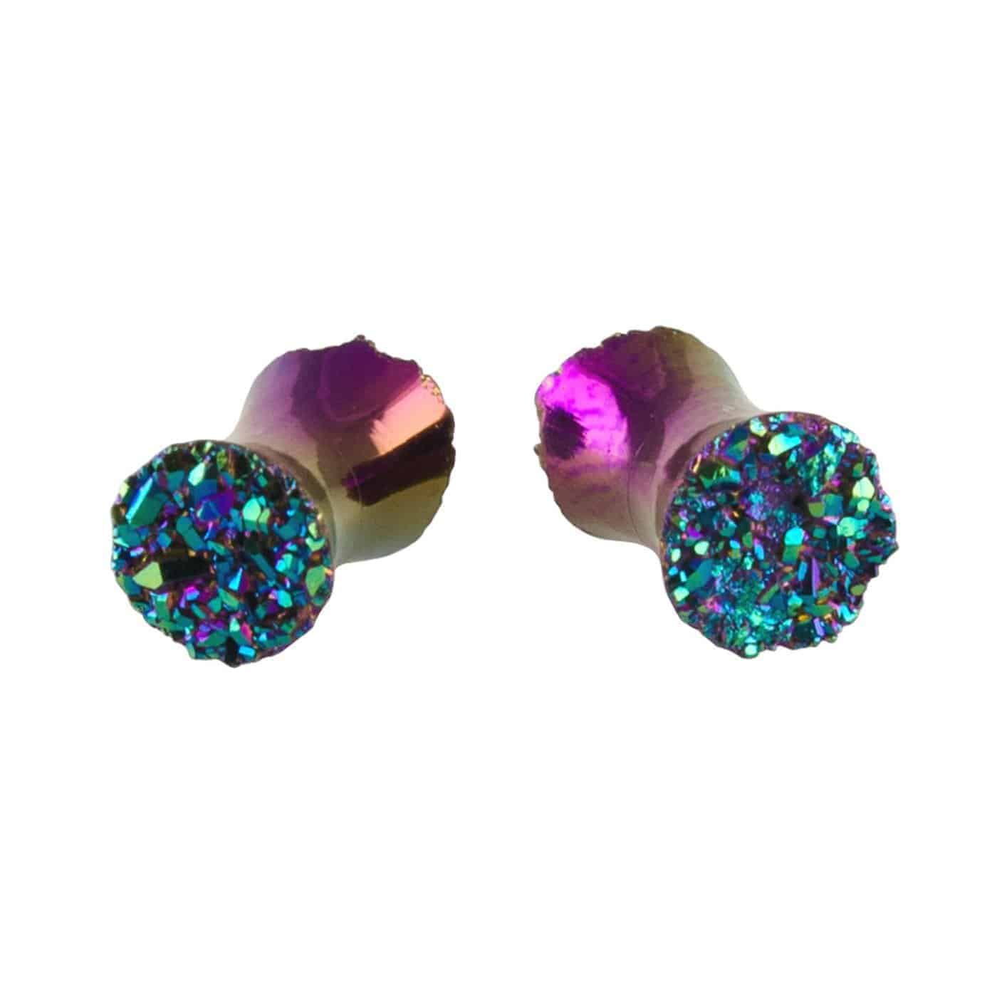 Starborn-Creations-Rainbow-Titanium-Double-Sided-Drusy-Stone-Ear-Plugs-6g-Gauged-Earrings-B00H7JPUCA-2