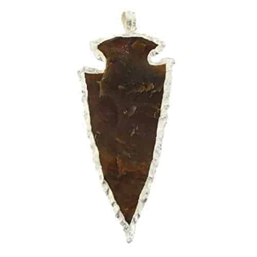 Starborn-Creations-Silver-Plate-Hand-Carved-Jasper-Arrowhead-Pendant-B07483GS8D