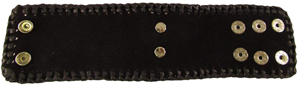 Starborn-Creations-Snake-Leather-and-Fossilized-Megalodon-Shark-Cuff-Bracelet-with-Brass-B00MNUAH7Q-2