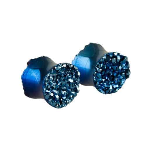 Starborn-Creations-Steely-Blue-Double-Sided-Drusy-Stone-Ear-Plugs-00g-Gauged-Earrings-B00H7ID4PG