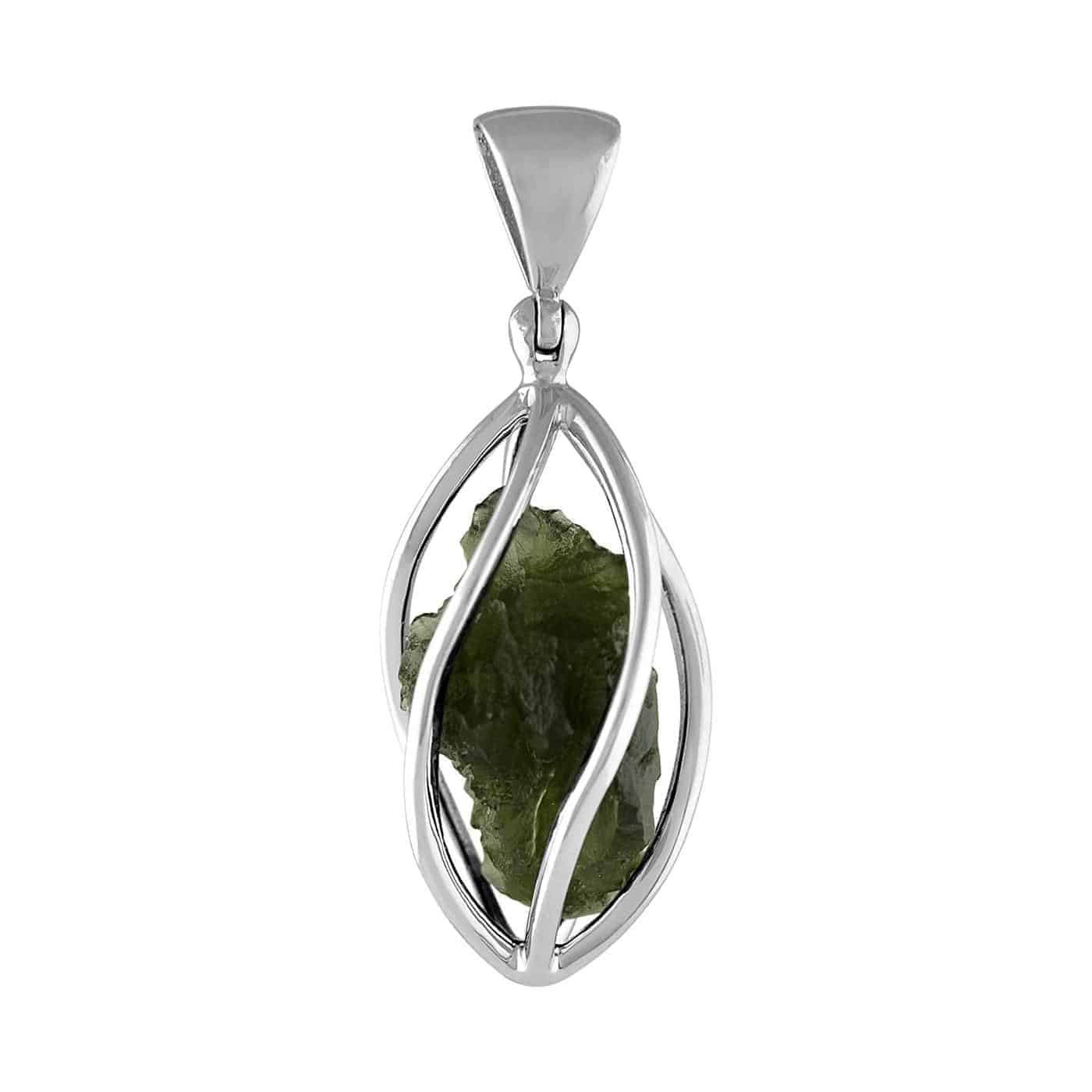 Starborn-Genuine-Moldavite-in-Sterling-Silver-Cage-Pendant-5-Wire-Style-B07JBJ8VGB