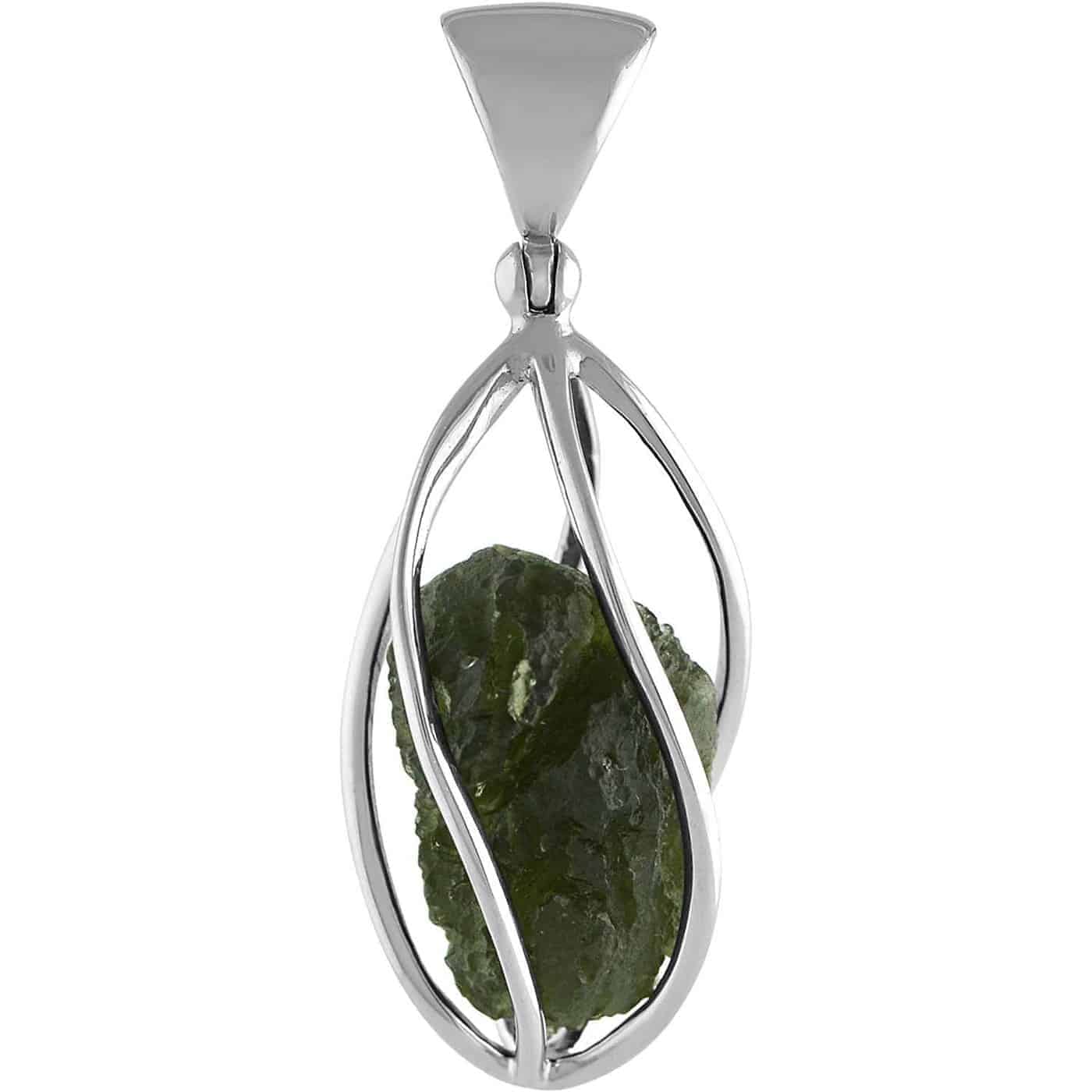 Starborn-Natural-Moldavite-Sterling-Silver-Cage-Pendant-B07GY1YV3H