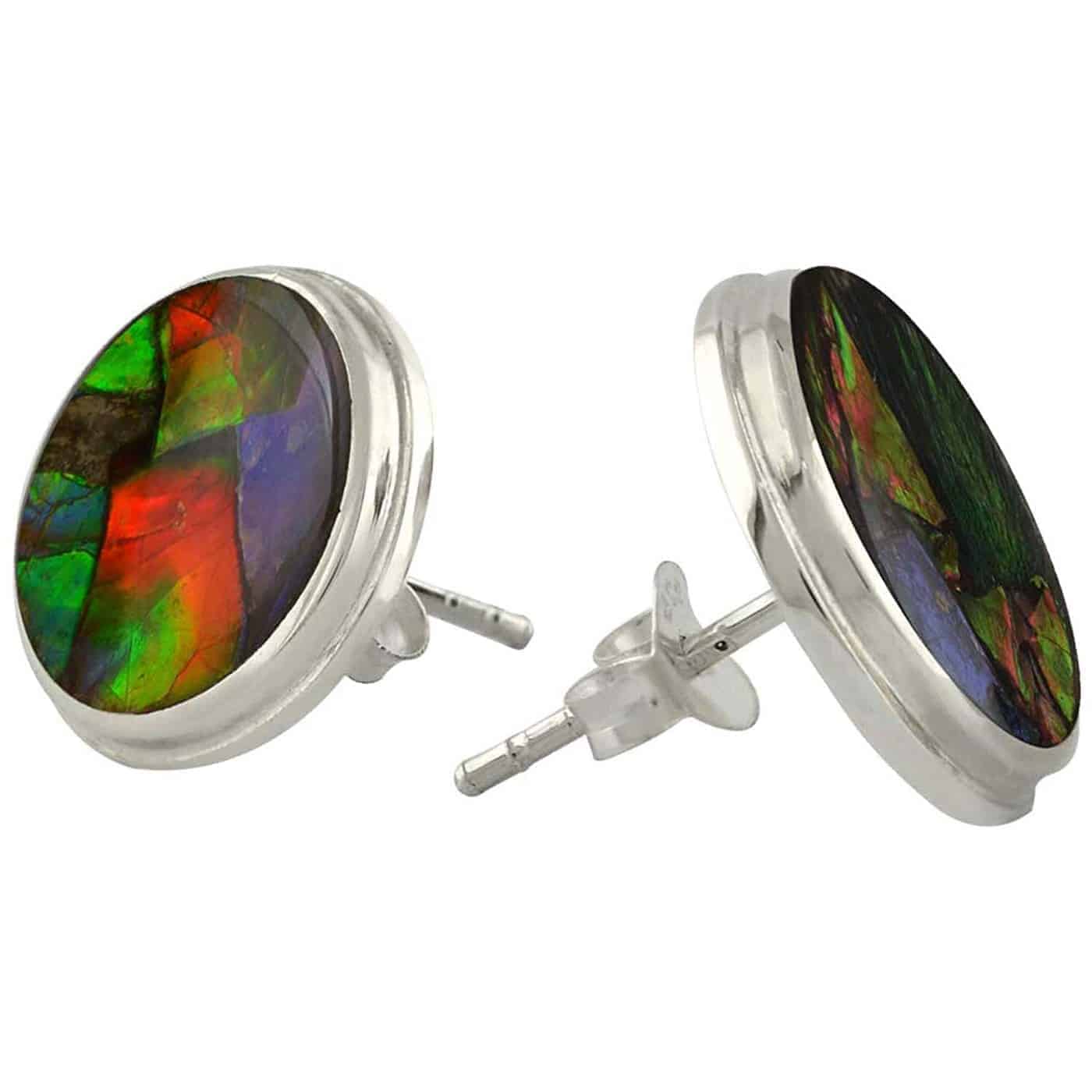 Starborn-Sterling-Silver-Ammolite-Post-Earrings-12mm-round-B07RZXMLRR-2