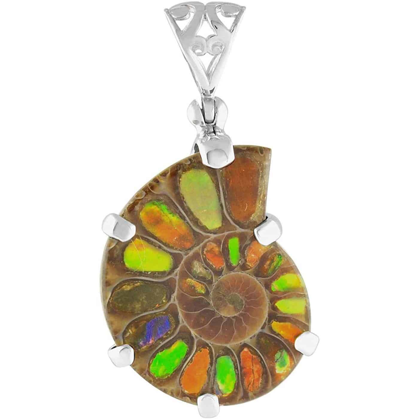 Starborn-Sterling-Silver-Ammonite-with-Ammolite-Inlay-Prong-Set-Pendant-with-Filigree-Bail-B081QWHLV6-2