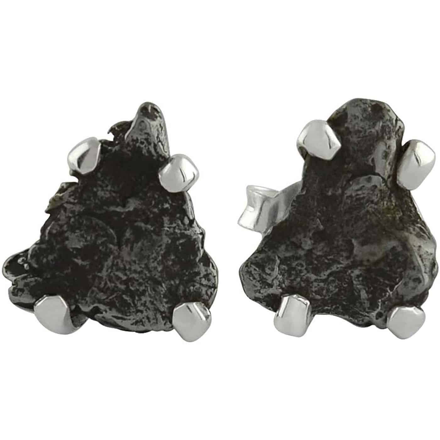 Starborn-Sterling-Silver-Campo-del-Cielo-Meteorite-Nugget-Post-B082MT3F8N