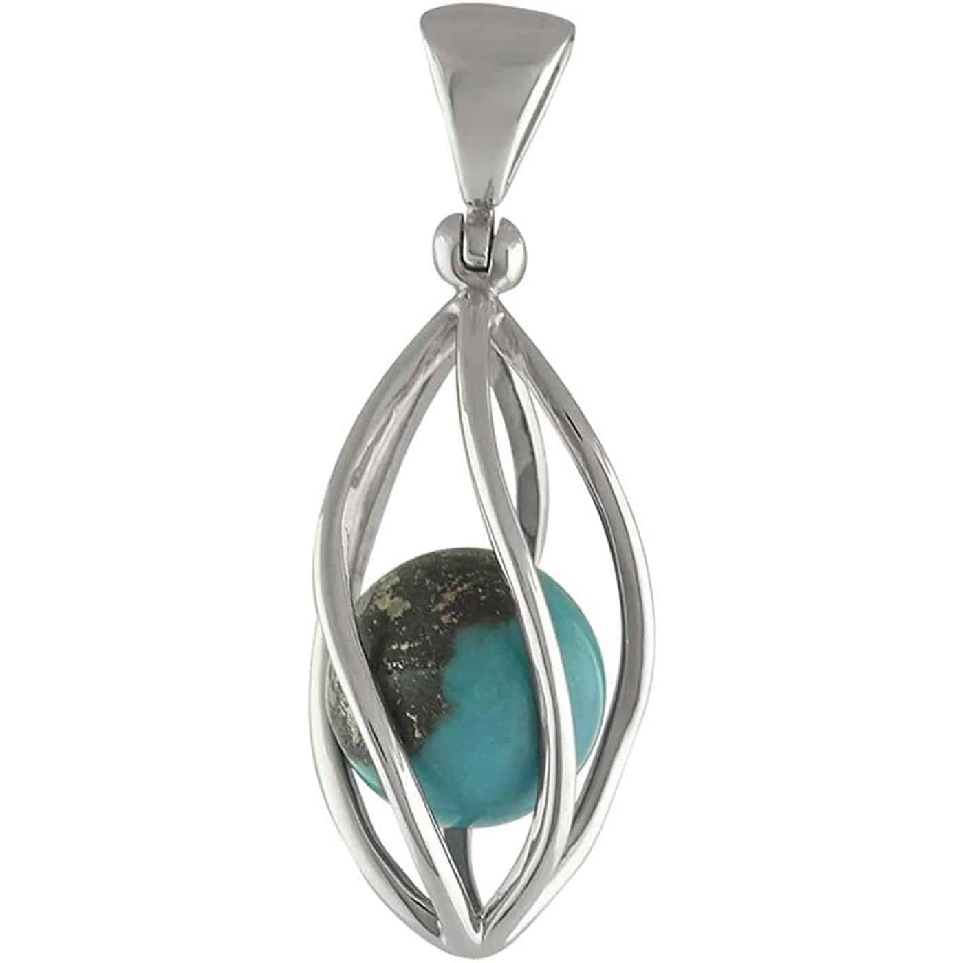 Starborn-Sterling-Silver-Pendant-with-North-American-Turquoise-Sphere-B07T99T1WZ-2