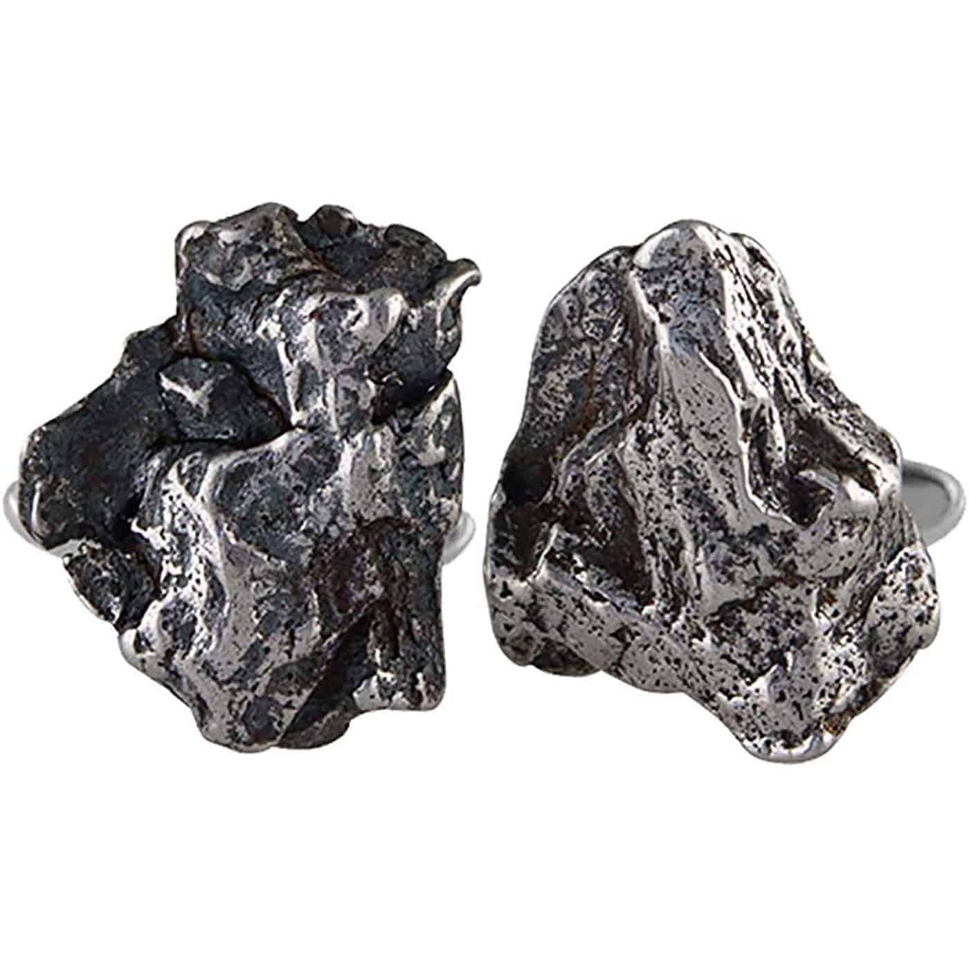 Starborn-Sterling-Silver-and-Genuine-Campo-Del-Cielo-Meteorite-Cufflinks-B07GL59MSM