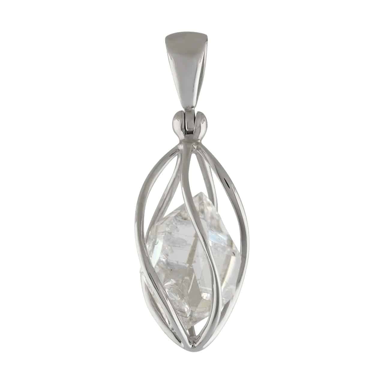 Starborn-Sterling-Silver-cage-set-medium-Herkimer-Diamond-Quartz-Crystal-Pendant-B01D95VBXW