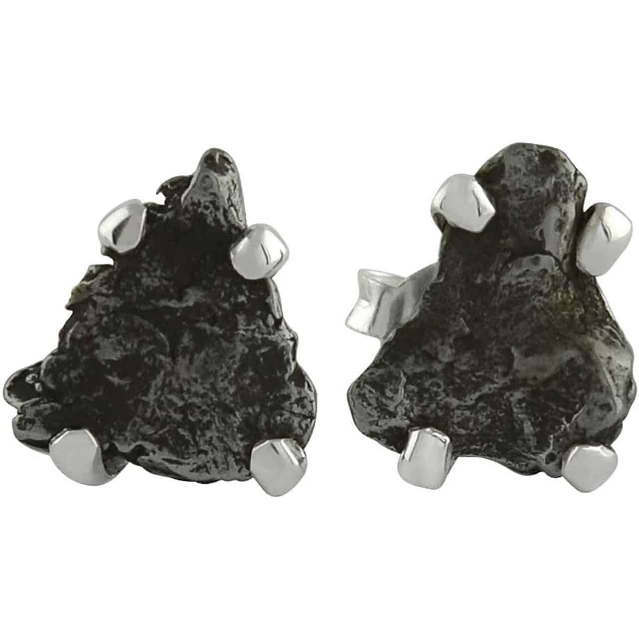 WTF-Starborn-Sterling-Silver-Campo-del-Cielo-Meteorite-Nugget-Post-B082MT3F8N